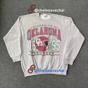 Vintage University of Oklahoma Football Sweatshirt, Oklahoma Sooners Shirt tee